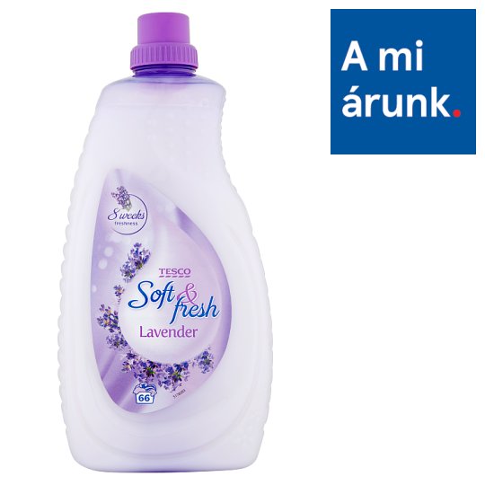 Tesco Soft & Fresh Lavender textilöblítő koncentrátum 66 mosás 2 l