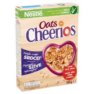 Nestlé Cheerios Oats ropogós gabonapehely zabbal, vitaminokkal és ásványi anyagokkal 350 g