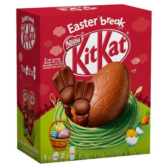 KitKat Milk Chocolate Egg with 2 Bunnies 238 g Tesco Online, Tesco