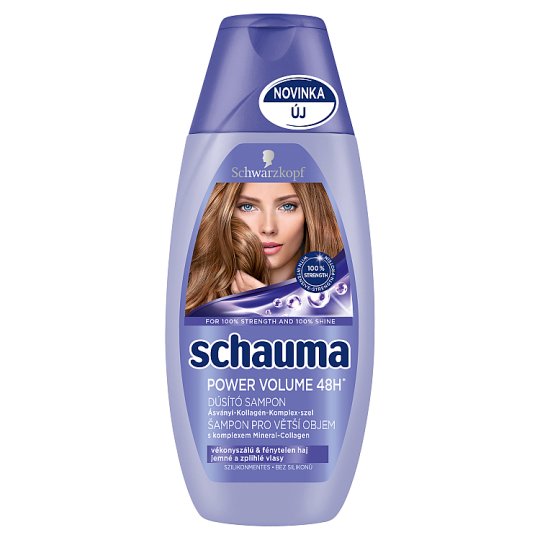 Schauma Power Volume 48h dúsító sampon vékonyszálú & fénytelen hajra 250 ml