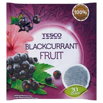 Tesco filteres gyümölcstea feketeribizlis ízesítéssel 20 filter 40 g