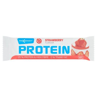MaxSport Protein eper ízű fehérje tartalmú szelet fehér bevonattal 60 g