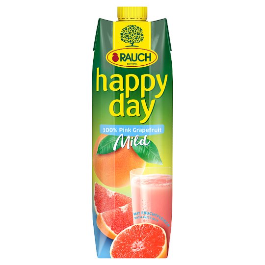Rauch Happy Day Mild 100% pink grapefruitlé gyümölcshússal 1 l
