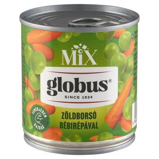 Globus zsenge zöldborsó bébirépával 200 g