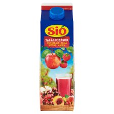 Sió Találkozások Peach-Apple-Sour Cherry-Raspberry Mixed Fruit Drink with Pulp 1 l