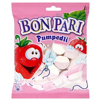 Bon Pari Pumpedli eper- vaníliaízű habcukorka 90 g