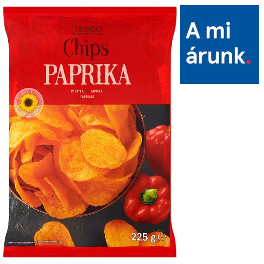 Tesco paprikás burgonyachips 225 g