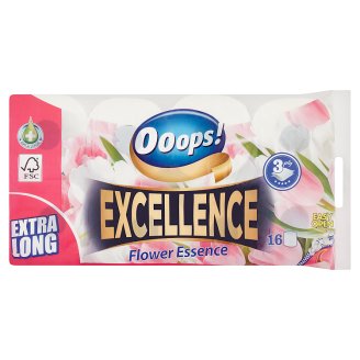 Ooops! Excellence Flower Essence toalettpapír 3 rétegű 16 tekercs