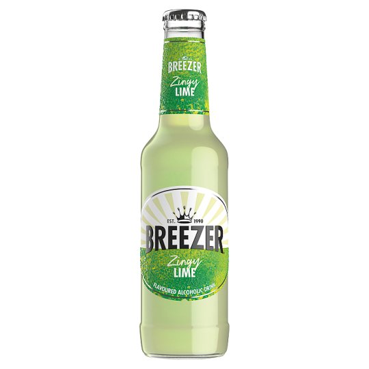 Bacardi Breezer Lime alkoholos szénsavas zöldcitrom ízű frissítő ital 4% 275 ml