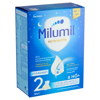 Milumil Jó éjszakát! 2 tejalapú, anyatej-kiegészítő tápszer 6 hó+ 500 g
