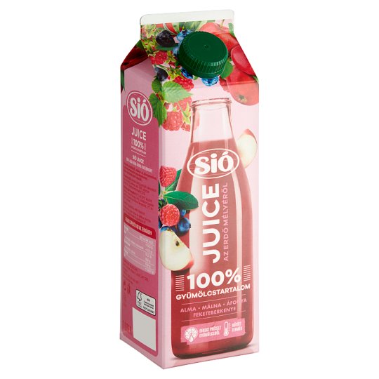 Sió 100% Apple-Raspberry-Blueberry-Blackcurrant Juice 1 l - Tesco ...