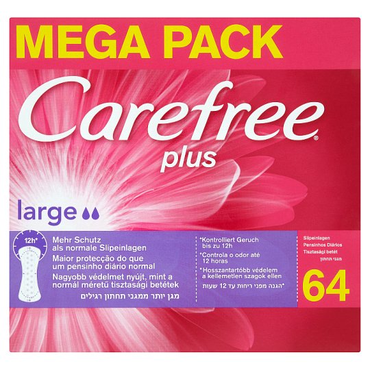 Carefree Plus Large tisztasági betét 64 db