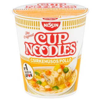 Nissin Cup Noodles instant tésztaleves csirkehús ízesítéssel 63 g