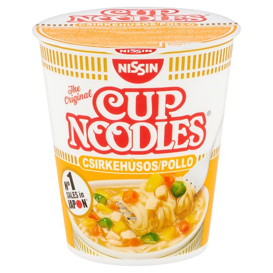 Nissin Cup Noodles instant tésztaleves csirkehús ízesítéssel 63 g