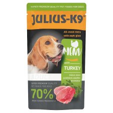 Julius-K9 Super Premium teljes értékű eledel felnőtt kutyák számára pulykával 125 g