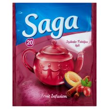 Saga Plum-Cinnamon Flavoured Fruit Tea 20 Tea Bags 30 g