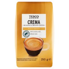 Tesco Crema pörkölt, őrölt kávé 250 g