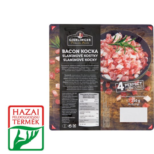 Gierlinger Bacon Cube 4 x 62,5 g (250 g)