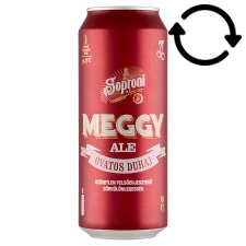 Soproni Óvatos Duhaj Meggy Ale szűretlen felsőerjesztésű sörkülönlegesség 4% 500 ml