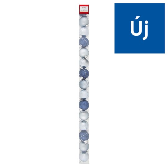 Tesco sötétkék gömbdísz 40 mm-es 15 db