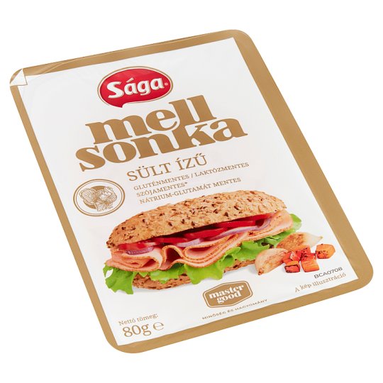 Sága Sliced Roast Flavoured Turkey Breast Ham 80 g