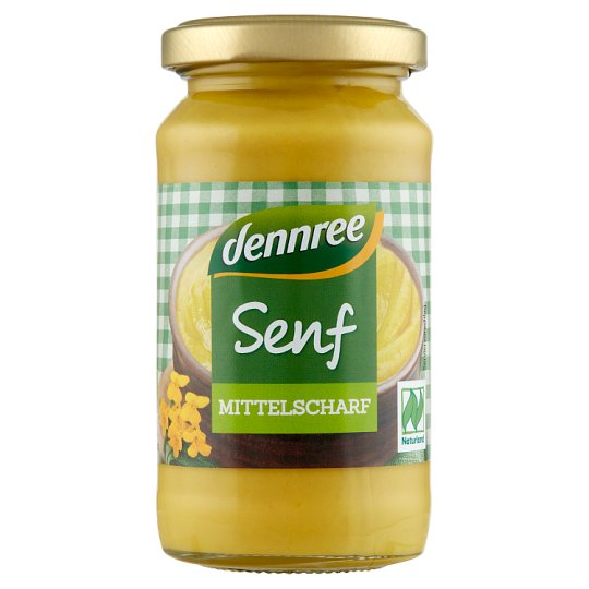 Dennree bio enyhén csípős mustár 200 ml