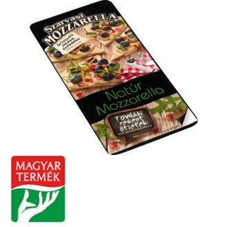 Szarvasi szeletelt natúr pizza mozzarella sajt 100 g