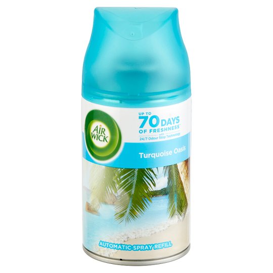 Air Wick Freshmatic Turquoise Oasis Automatic Air Freshener Spray Refill  250 ml - Tesco Online, Tesco From Home