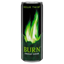 Burn Sour Twist zöld alma ízesítésű szénsavas energiaital 250 ml