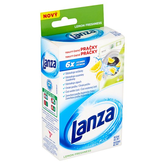 Lanza Citromos Frissesség mosógéptisztító folyadék 250 ml