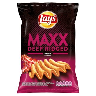 Lay's Maxx burgonyachips bacon jellegű ízesítéssel 70 g