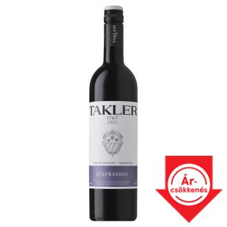 Takler Kékfrankos száraz vörösbor 12,5% 0,75 l