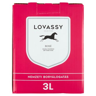 Lovassy Duna-Tisza Közi Kékfrankos Rosé Dry Rose Wine 12% 3 l