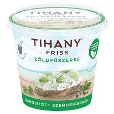 Tihany Friss zöldfűszeres habosított szendvicskrém 140 g