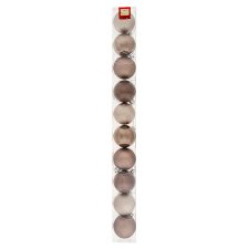 Tesco Brown Baubles 60 mm 10 pcs