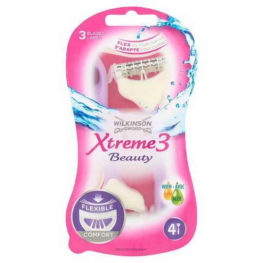 Wilkinson Sword Xtreme3 Beauty 3 pengés eldobható borotva krémezőcsíkkal 4 db