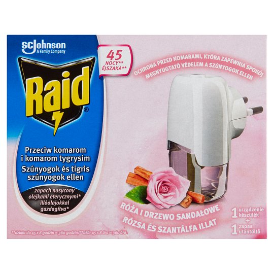 Raid Mosquito Killer Liquid with Roses and Sandalwood Scent 27 ml