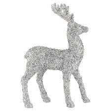 Tesco Standing Silver Reindeer Decoration 30 cm