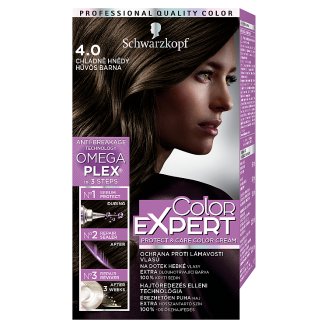 Schwarzkopf Color Expert tartós hajfesték 4.0 Hűvös barna