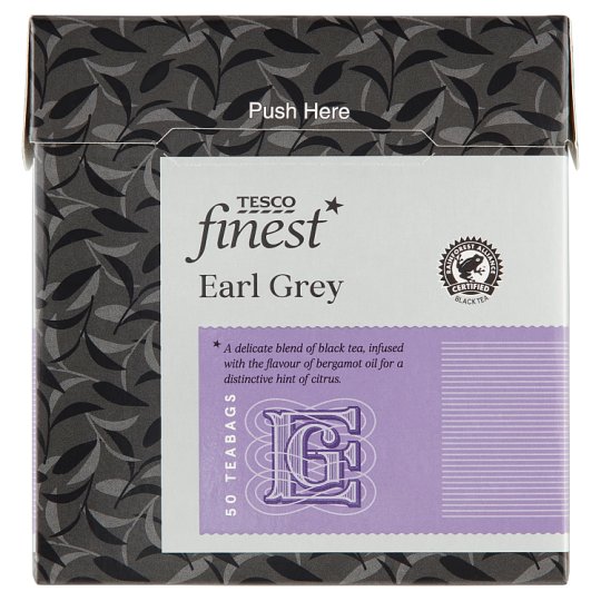 Tesco Finest Earl Grey Black Tea 50 Tea Bags 125 g Tesco Online
