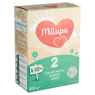 Milupa 2 tejalapú, anyatej-kiegészítő tápszer 6 hó+ 600 g