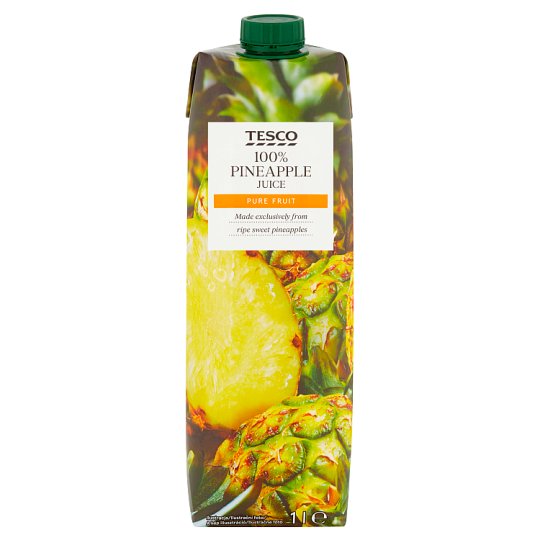 Tesco 100 Pineapple Juice 1 l Tesco Online, Tesco From Home, Tesco