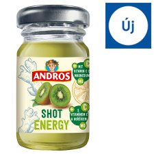 Andros Shot Energy Kiwi and Ginger Drink with Vitamin C and Magnesium 55 ml