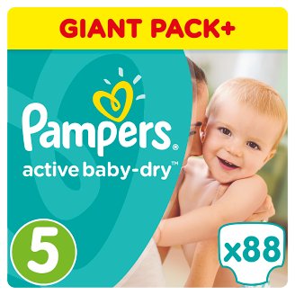 Pampers Active Baby-Dry Pelenka 5-as (Junior), 88 Darabos Kiszerelés