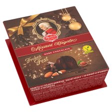 Reber Mozart Kugeln Dark Chocolate Filled with Hazelnut Nougat and Marzipan 6 pcs 120 g