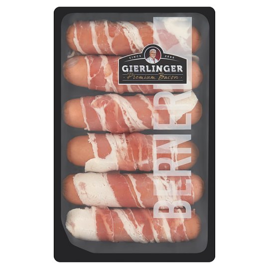 Gierlinger Premium Bacon Cheese Hot Dogs Wrapped in Bacon 300 g Tesco