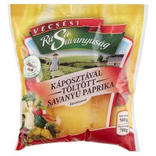 Rusa Savanyúság káposztával töltött savanyú paprika édesítőszerrel 700 g