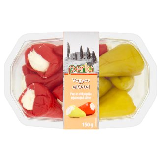 Perla vegyes előétel piros és zöld paprika tejszínsajttal töltve 150 g