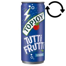 Topjoy Tutti-Frutti Flavoured Carbonated Drink with Sweeteners 330 ml