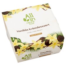 ALL IN natural food vaníliás krémdesszert 160 g